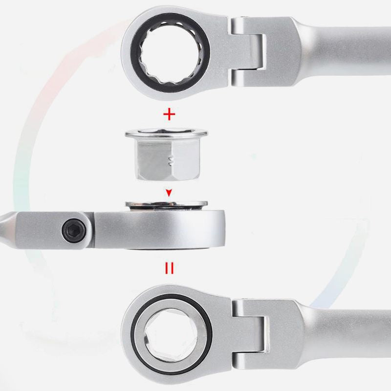 💥15pcs Adjustable Ratchet Wrench Kit🎅Great Gift🎁（Great Sale⛄ Free Shipping）