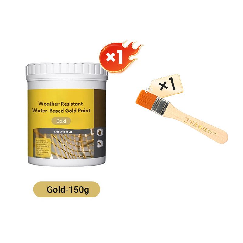 ⏳Limited time special⏰Weather-resistant water-based gold paint