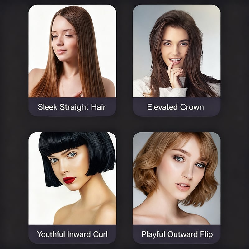 🎄Christmas Sale 60% OFF🔥2-in-1 Straightening & Cordless Hair Straightener with LED Display