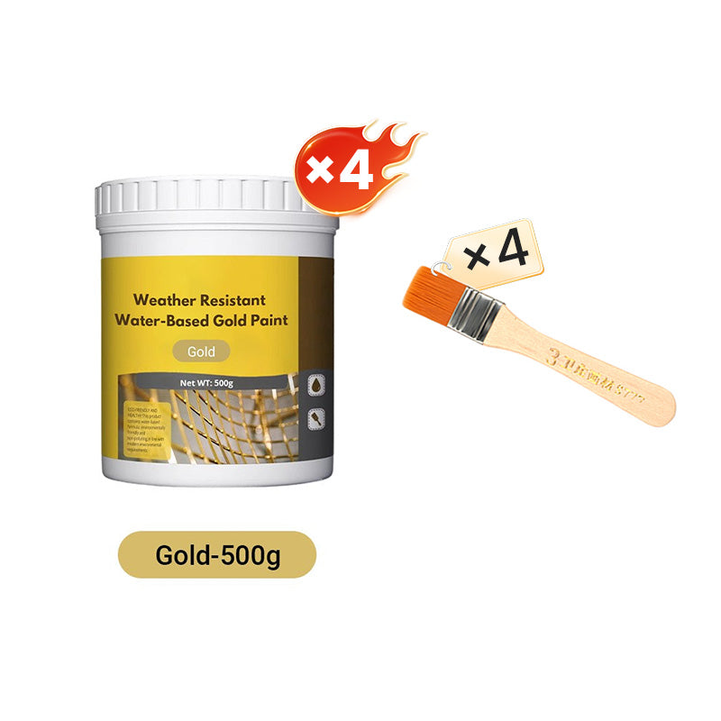 ⏳Limited time special⏰Weather-resistant water-based gold paint