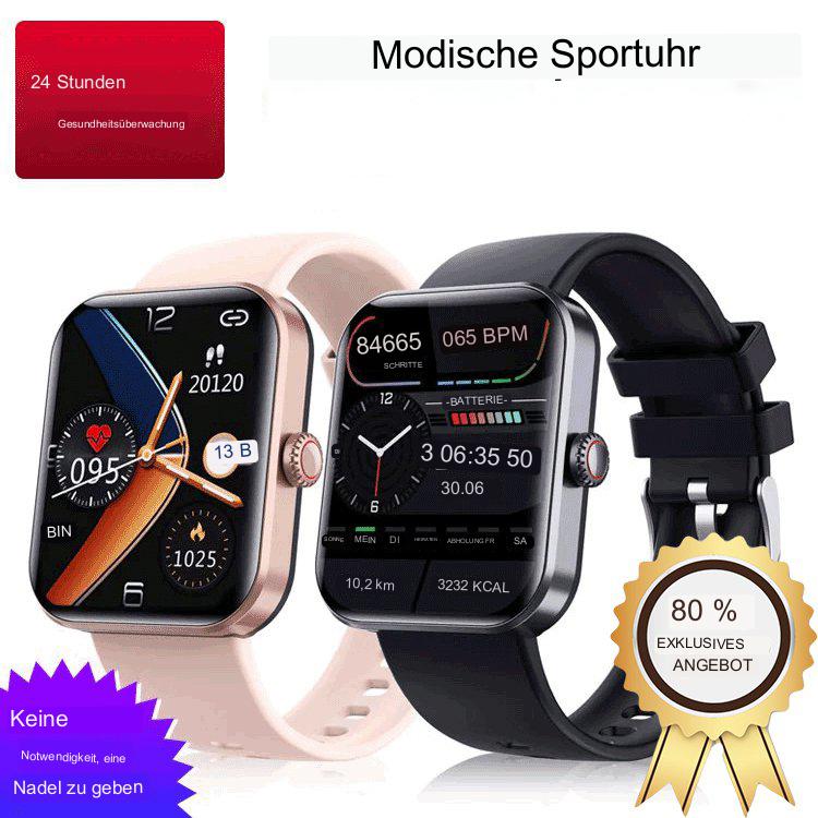 [All-day monitoring of heart rate and blood pressure] Smart watch with Bluetooth for fashion