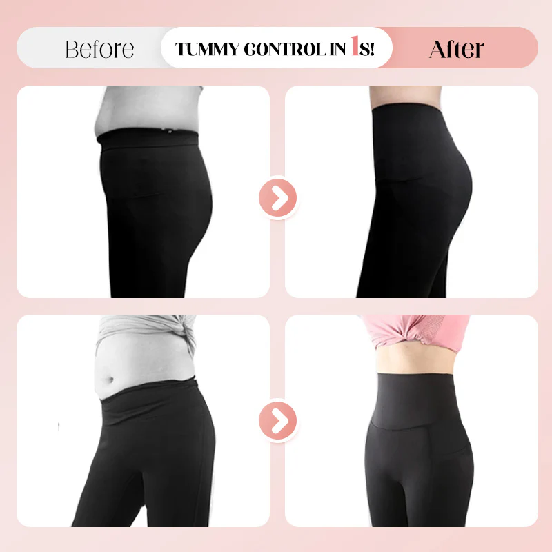 High-Waisted Butt Lifting Tummy Control Shaping Training Leggings with Side Pocket