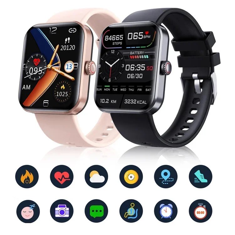[All-day monitoring of heart rate and blood pressure] Smart watch with Bluetooth for fashion