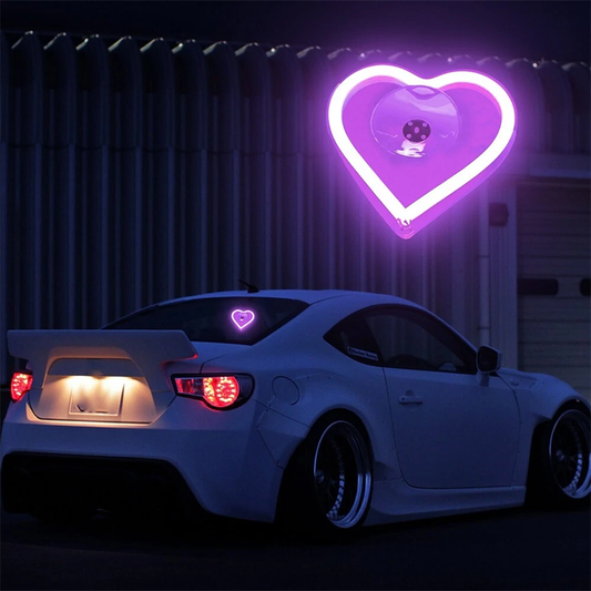 Wireless heart-shaped atmosphere light for the car