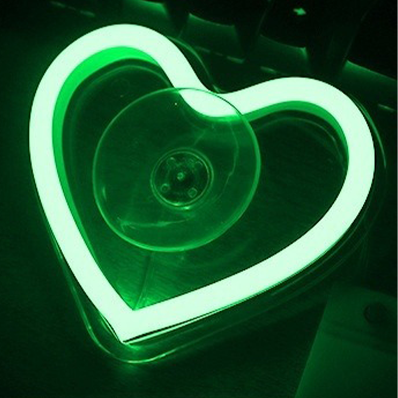 Wireless heart-shaped atmosphere light for the car