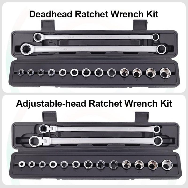 💥15pcs Adjustable Ratchet Wrench Kit🎅Great Gift🎁（Great Sale⛄ Free Shipping）