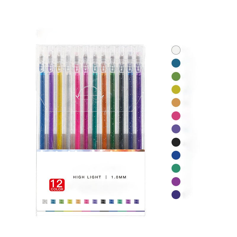 ✨ 50% OFF NOW! 🎁 Glitter Gel Pen Set – Smooth Writing, 10 Colors & Quick-Dry Ink 🎨
