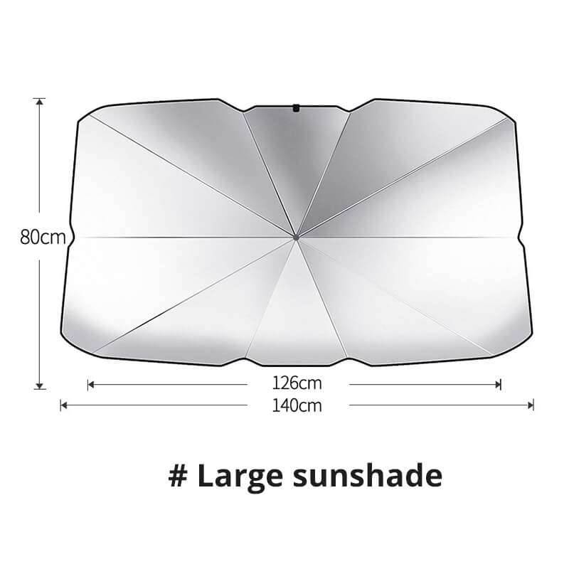 🔥Car Windshield Sun Shade Umbrella - Foldable Car Umbrella Sunshade Cover UV Block Car Front Window (Heat Insulation Protection) for Auto Windshield Covers Most Cars