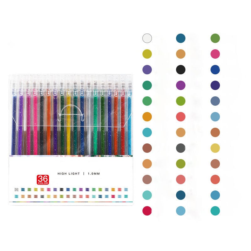 ✨ 50% OFF NOW! 🎁 Glitter Gel Pen Set – Smooth Writing, 10 Colors & Quick-Dry Ink 🎨
