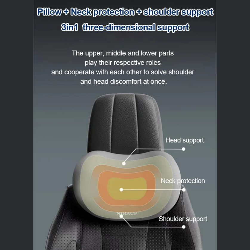 🔥🎁[Creative Gift]🥰 Car Headrest Neck And Waist Pillow