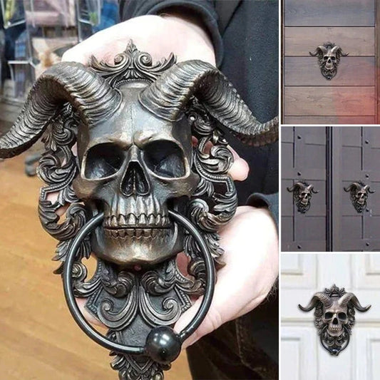 Devil Skull Sheep Head Door Knocker