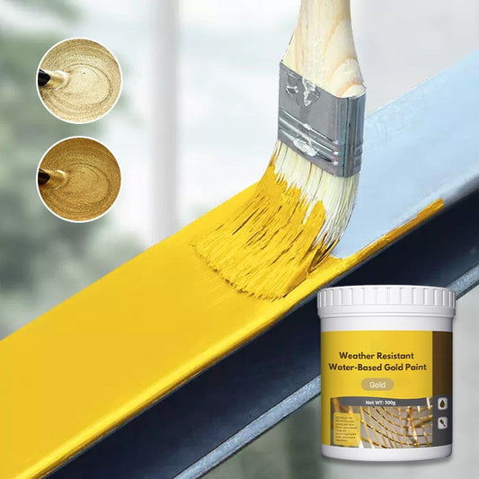 ⏳Limited time special⏰Weather-resistant water-based gold paint