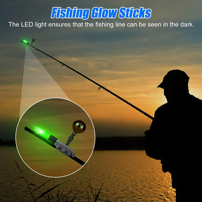 2024🐠Fishing Rod LED Light with Buzzer Bell