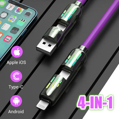 🎁Buy 2 Get 1 Free📲240W⚡4-in-1 High-Speed Transfer Fast Charging Cable