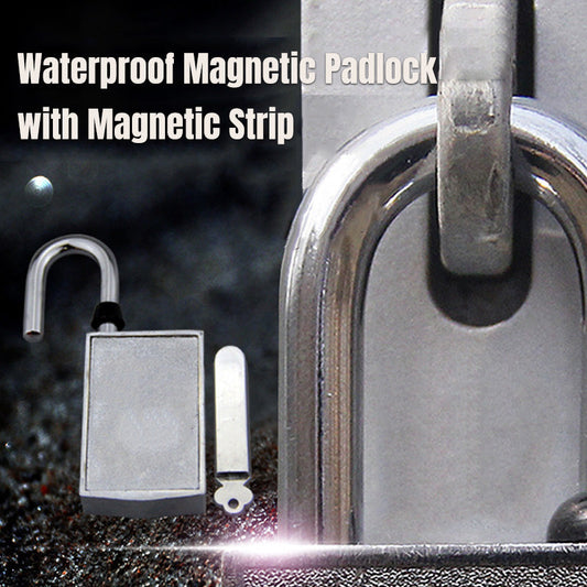 Waterproof Magnetic Padlock with Magnetic Strip