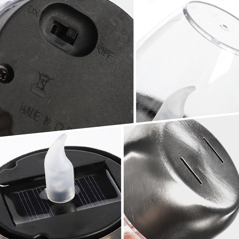 ✨Solar Power Tea Lights Outdoor Flameless Flicker IP65 Waterproof Table Lamp LED Candles with Dusk to Dawn Sensor for Lantern Garden Camping Party Home Decorations Warm Color🔥🕯️