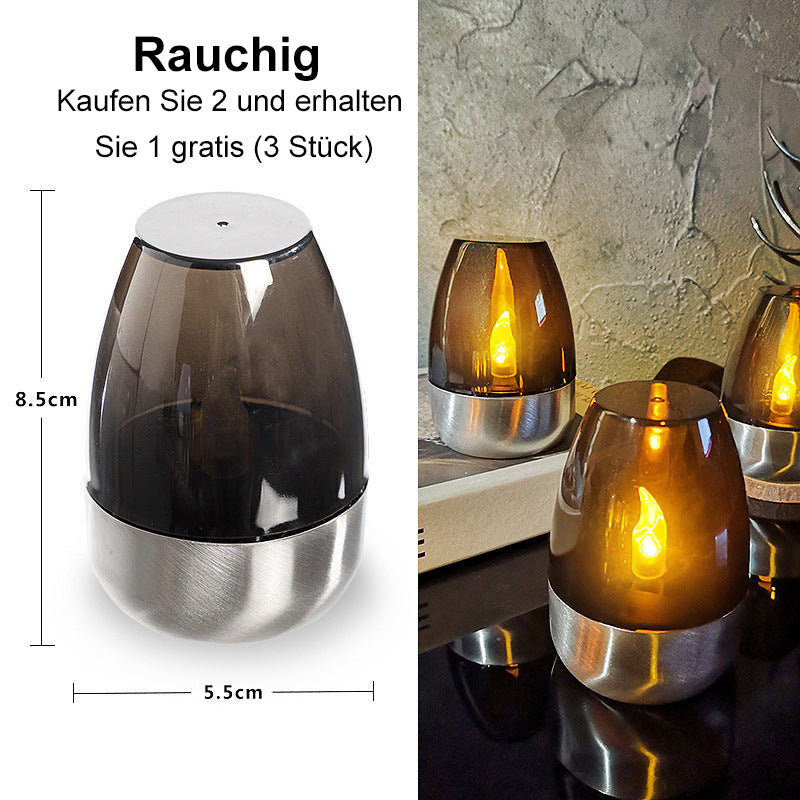 ✨Solar Power Tea Lights Outdoor Flameless Flicker IP65 Waterproof Table Lamp LED Candles with Dusk to Dawn Sensor for Lantern Garden Camping Party Home Decorations Warm Color🔥🕯️
