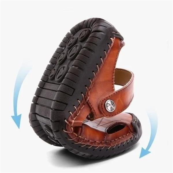👣Large Size Soft Leather Men's Breathable Outdoor Sandals