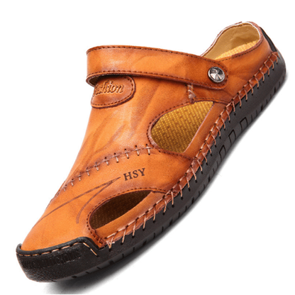 👣Large Size Soft Leather Men's Breathable Outdoor Sandals