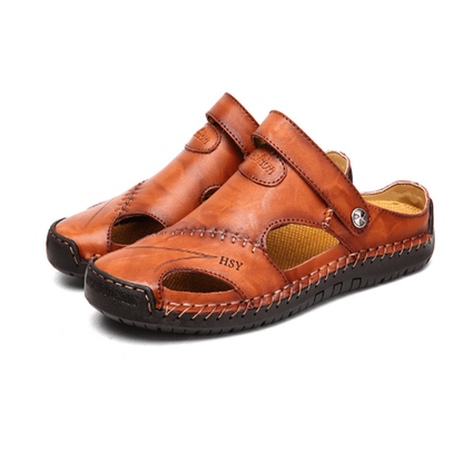 👣Large Size Soft Leather Men's Breathable Outdoor Sandals
