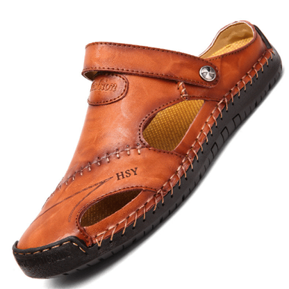 👣Large Size Soft Leather Men's Breathable Outdoor Sandals