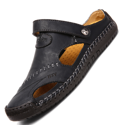 👣Large Size Soft Leather Men's Breathable Outdoor Sandals