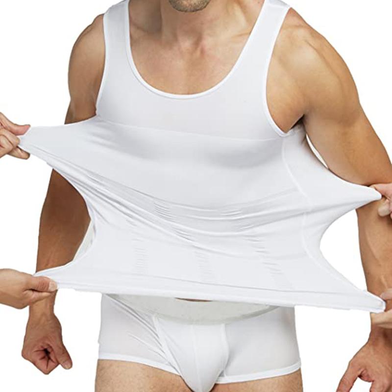 🌸💪Men's Slimming Tummy Control Chest Undershirt Shapewear！💪Buy 2 and get free shipping directly to get you in shape every day!