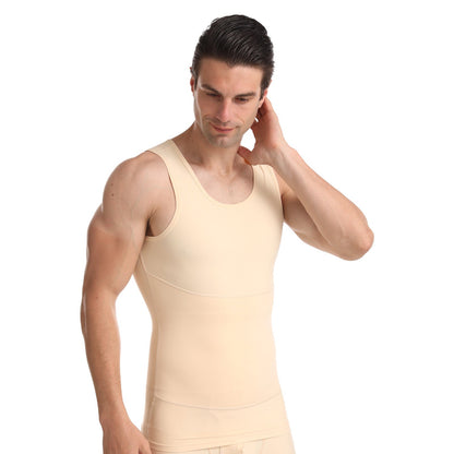 🌸💪Men's Slimming Tummy Control Chest Undershirt Shapewear！💪Buy 2 and get free shipping directly to get you in shape every day!