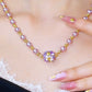 🔥2025 HOT SALE🔥 Elegant Imitation Pearl Necklace with Sparkling Magnetic Rhinestone Ball