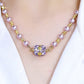 🔥2025 HOT SALE🔥 Elegant Imitation Pearl Necklace with Sparkling Magnetic Rhinestone Ball