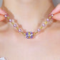 🔥2025 HOT SALE🔥 Elegant Imitation Pearl Necklace with Sparkling Magnetic Rhinestone Ball