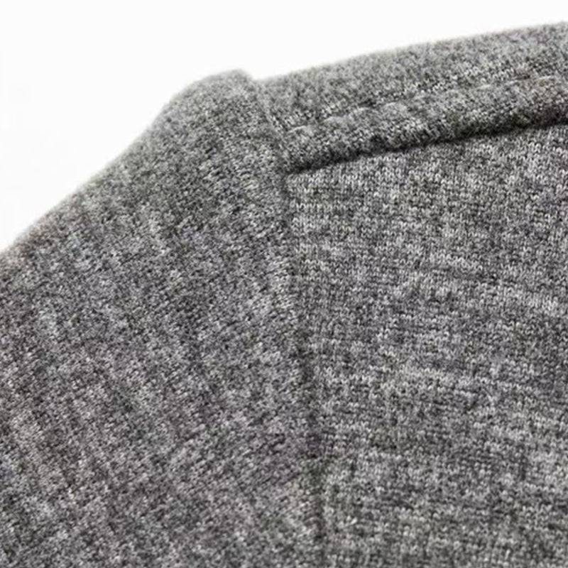 Men's V-Neck Solid Color Long Sleeve T-Shirt