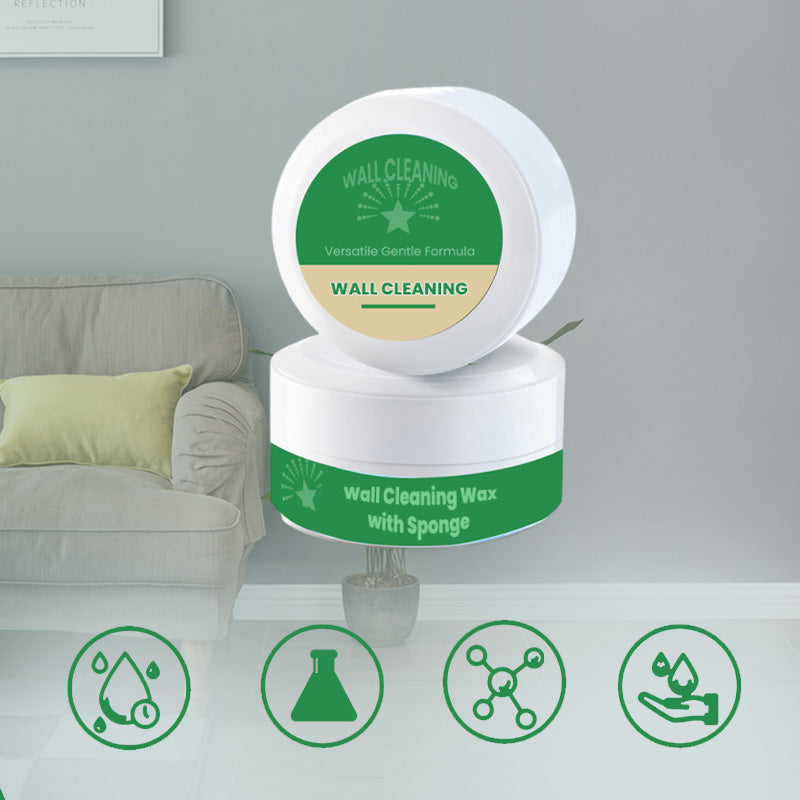 🔥2025 New Release🔥Versatile Gentle Formula Wall Cleaning Wax with Sponge