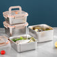 Stainless Steel Crisper Box with Portable Handle