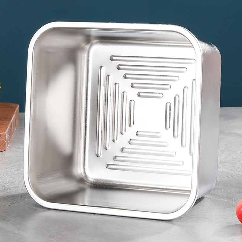Stainless Steel Crisper Box with Portable Handle