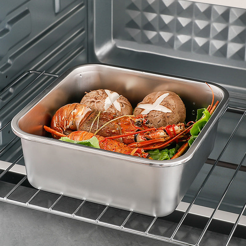 Stainless Steel Crisper Box with Portable Handle