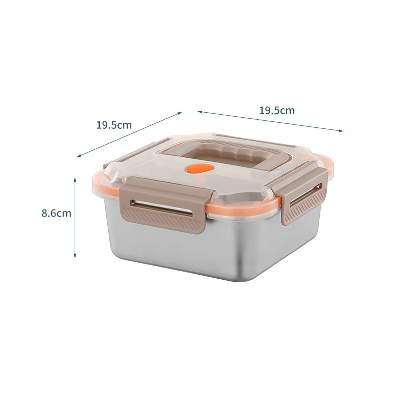 Stainless Steel Crisper Box with Portable Handle