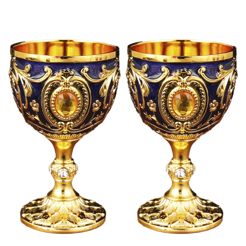 🎁 Exquisite Vintage Engraved Wine Goblet