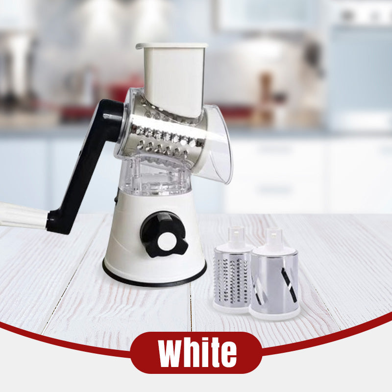 🔥 2025 Kitchen Deals! 🔥 Multifunctional Manual Rotary Grater & Chopper – Slice & Shred with Ease! 🚀🥕