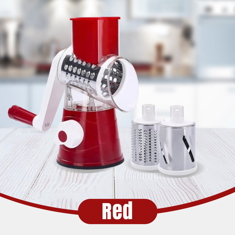 🔥 2025 Kitchen Deals! 🔥 Multifunctional Manual Rotary Grater & Chopper – Slice & Shred with Ease! 🚀🥕