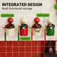 No-Drill Wall Mounted Toothbrush Holder with Magnetic Cup