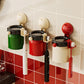 No-Drill Wall Mounted Toothbrush Holder with Magnetic Cup