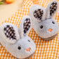 Kids Cute Rabbit Plush Slippers