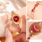 Women's Colored Zircon Bracelet Watch