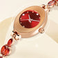 Women's Colored Zircon Bracelet Watch