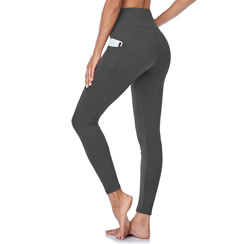 High-Waisted Butt Lifting Tummy Control Shaping Training Leggings with Side Pocket