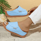 Casual Wedge Slide Sandals til kvinder