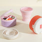 Pill Organizer with Foldable Silicone Cup