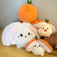 Cute Persimmon Rabbit & Pig Plush Toy