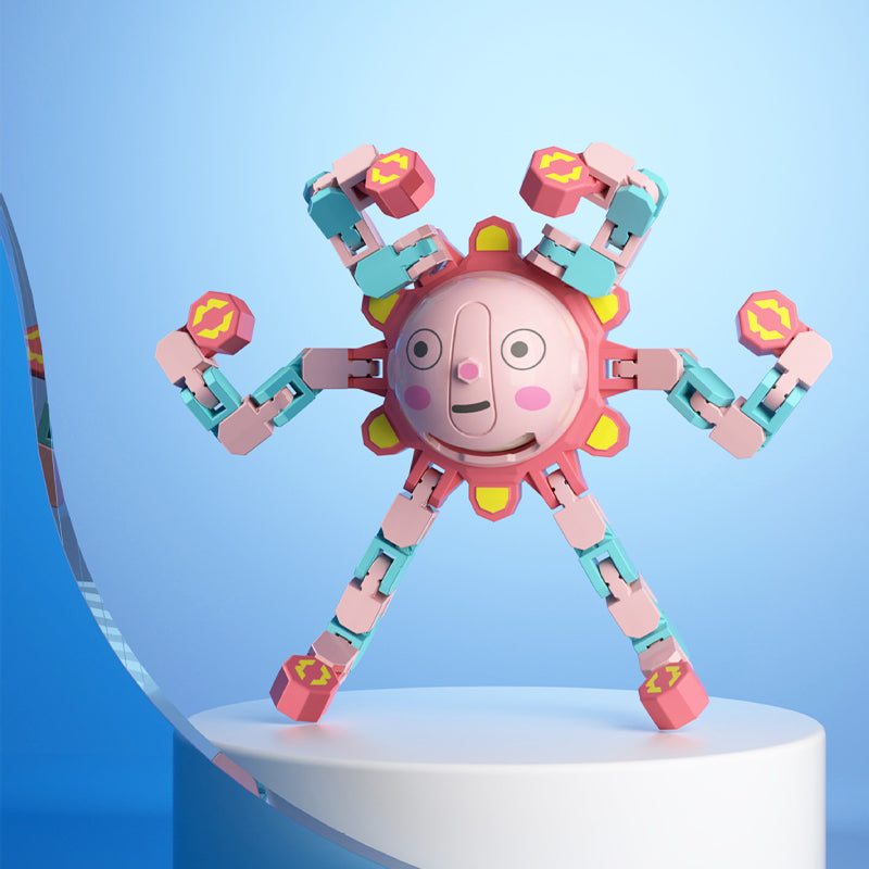 Transformable Mechanical Fingertip Spinner Toy